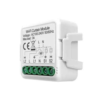 Smart Home WiFi Switch Panel for Electric Roller Shutter Motor & Curtains