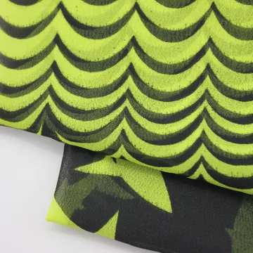 75D polyester chiffon satin fabric printed soft