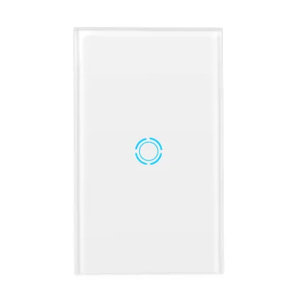 Chaoran Amazon Alexa Google Assistant White Touch Switch US Smart Wall Light Switch