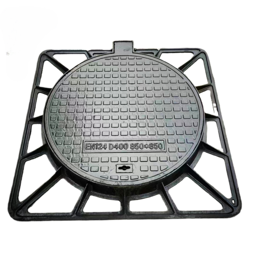 Square frame ductile iron manhole cover