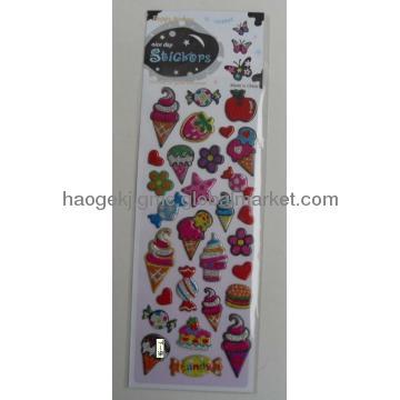 Popular puffy sticker