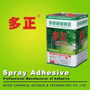 Spray adhesive for thick leather