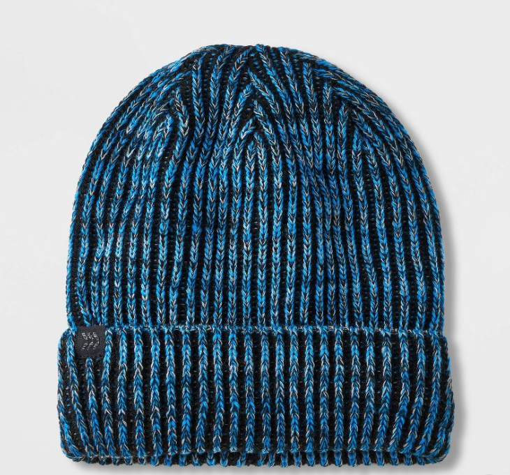 Damer mode vinter stickad beanie hatt med randig