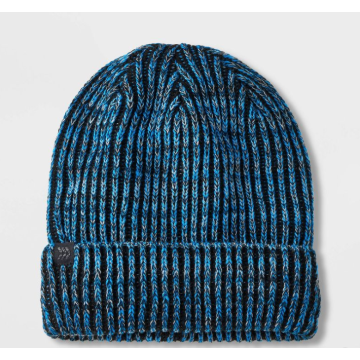 Damer mode vinter stickad beanie hatt med randig