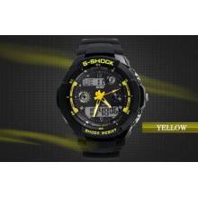 12 / 24 Hour Analog Sport Watch Mens Dual Time Digital Wris