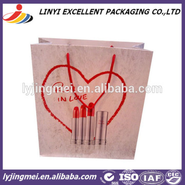 fashionable ivory paper bag for cosmetics