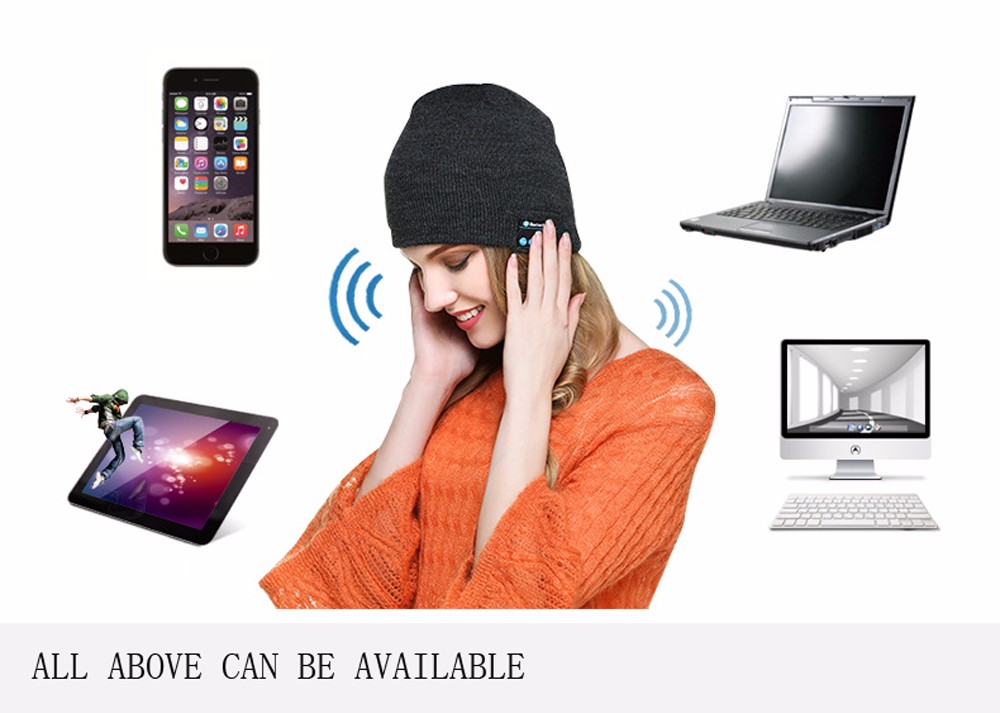 Warm Wireless Earphone Music Beanie Hat Headphone