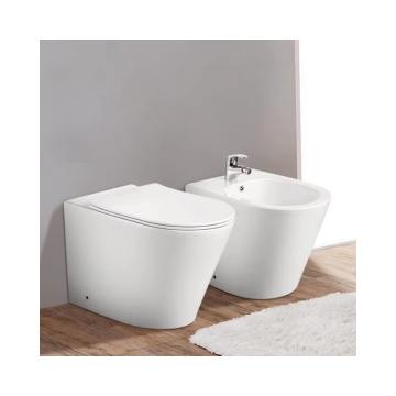 Modern White Two-Piece WC Sanitary Ware Bidet Toilet Set - Easy Clean China Supplier