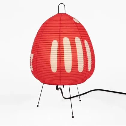 Akari Japanese Yumi Vintage Rice Paper Table Lamp: Wabi Sabi Inspired Cross-Border Atmosphere Bedside Lamp