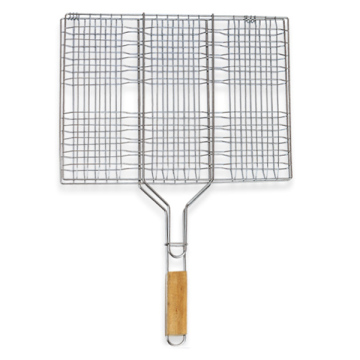 Custom Factory Stainless Steel Hamburger BBQ Grill Basket