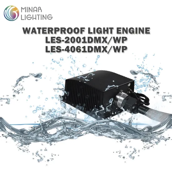 IP65 Waterproof 30W RGBW LED Fiber Optic Light Engine with DMX512 and Remote Control