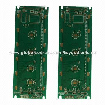Single-sided PCB, base material FR4, green solder mask and 3 days delivery