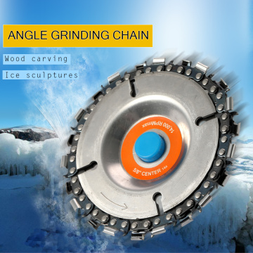 4 Inch Grinder Disc With Chain 22 Tooth Fine Cut Chain Set for 100/115 Angle Grinders