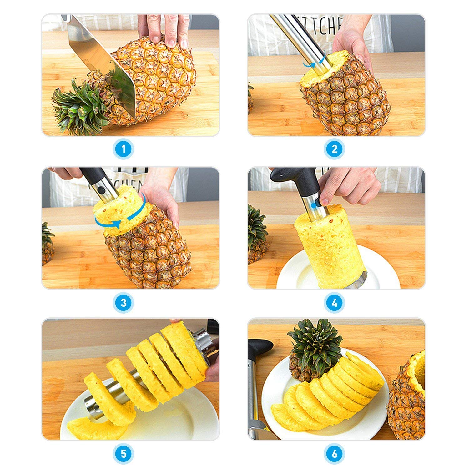 pineapple corer slicer cutter peeler