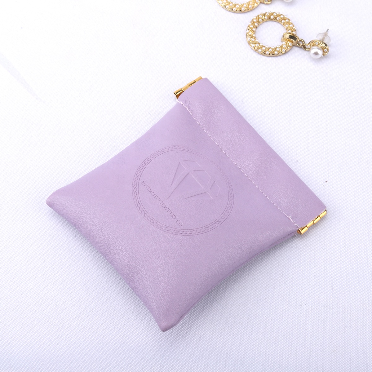 Custom Printed PU Leather Waterproof Jewelry Storage pouch