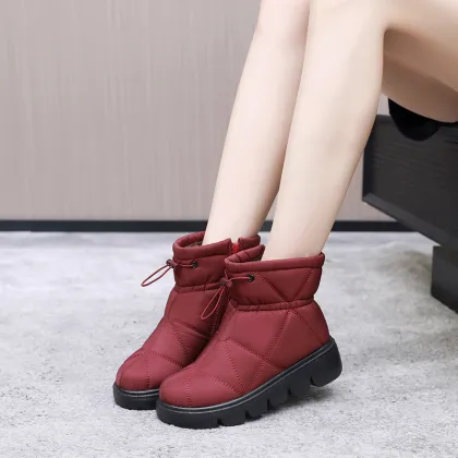 Winter waterproof mid tube snow boots