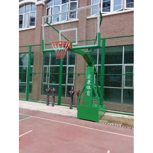 Movable portable basketball hoop stands no wheels