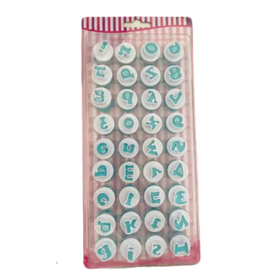 Wholesale Hot Sale: 26pcs Fondant Bake Tools - Cookie Cutters & Plunger Cutter (Alphabet Uppercase & Lowercase)