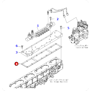 SAA6D170E gasket 6245-11-4170