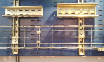 Ss304 / Ss316 Powder Coated Electrical Cable Tray, Gi Welded Wire Basket Cable Tray