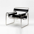 Marcel Breuer Metall Leder Wassily Lounge Sessel