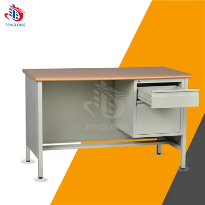 luxury office funiture /Executive steel 2 drawer lockable table /standard office desk dimensions