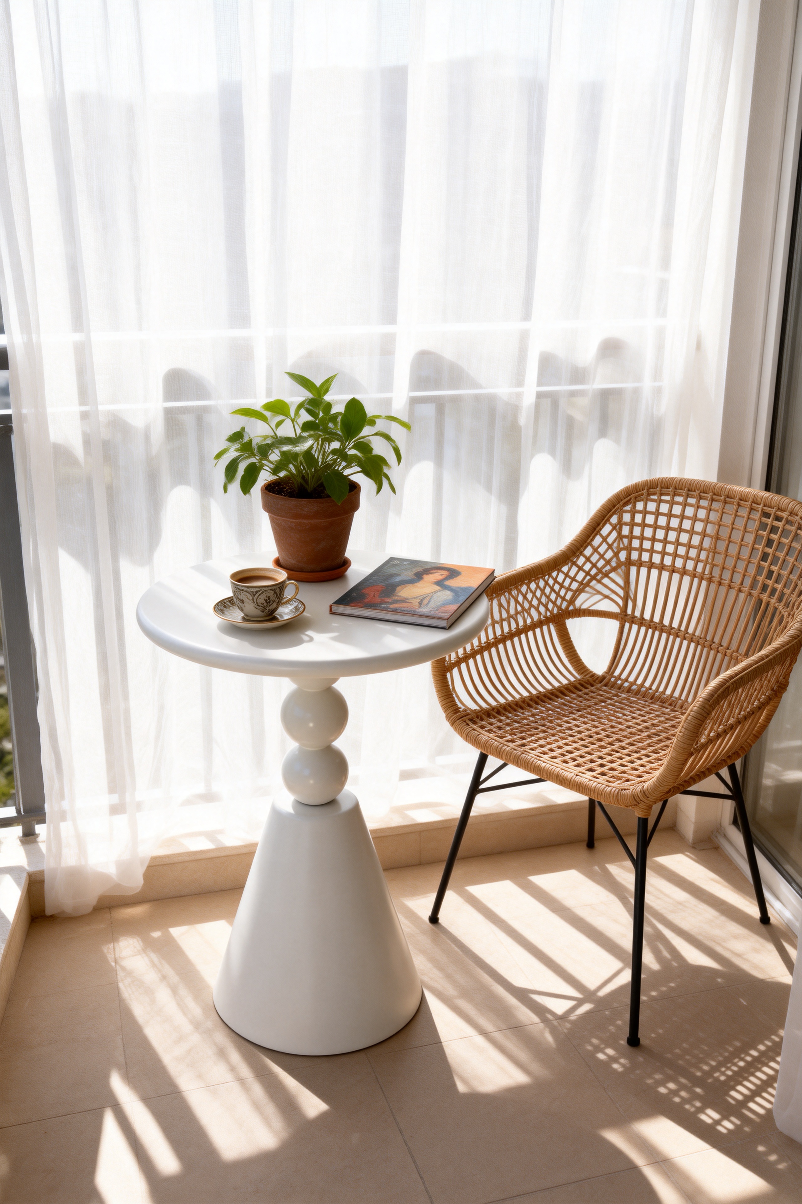 BR-25ED03 wooden round cafe table 3