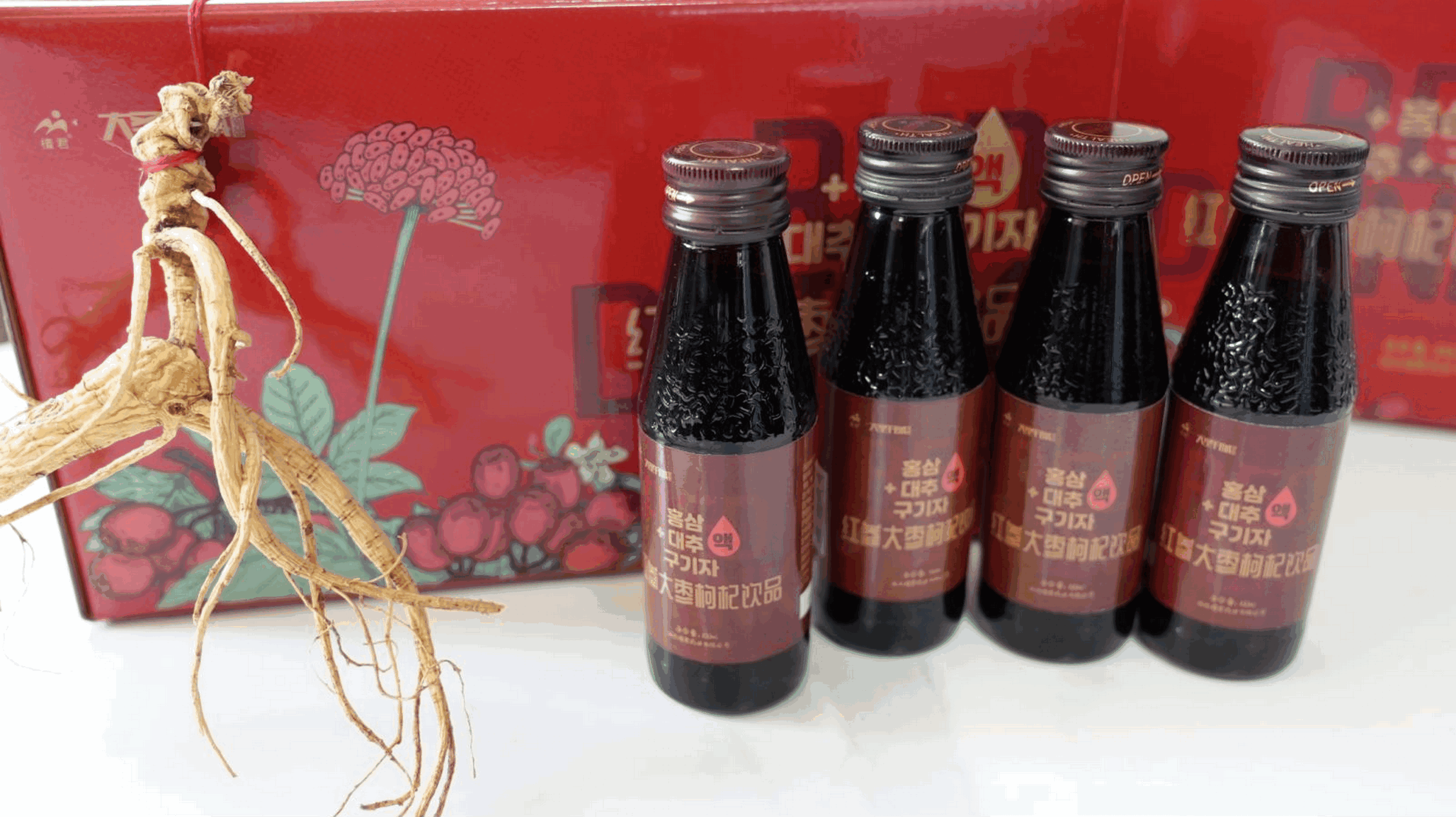 kualiti unggul merah ginseng jujube, minuman berry goji