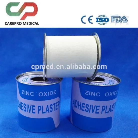 Pure Zinc oxide Plaster Cotton cloth tape with metal cover