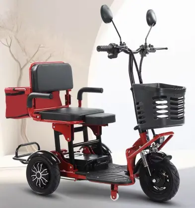 Electric tricycle can carry people at home