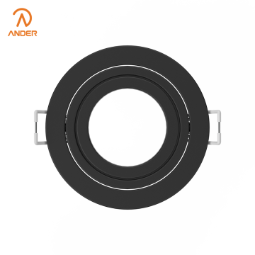 Cadre de downlight circulaire moderne en aluminium moulé sous pression