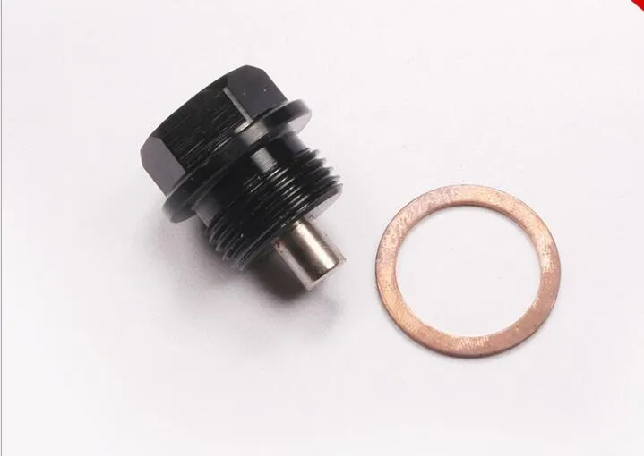 M14X1.5 Azionamento a trazione magnetica Scola di scarico in lega di alluminio M12X1.25