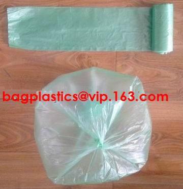 Compostable Custom linen bag, OK COMPOST bio degradable plastic bag, bioplastic cornstarch bag for supermarket