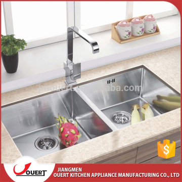 China supplier kitchen designs 304 stainless steel handmade custom size kitchen sink