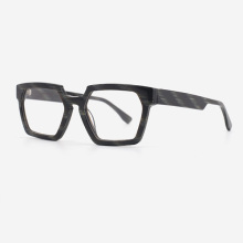 Irregular Square Acetate Male Optical Frames 23A3159