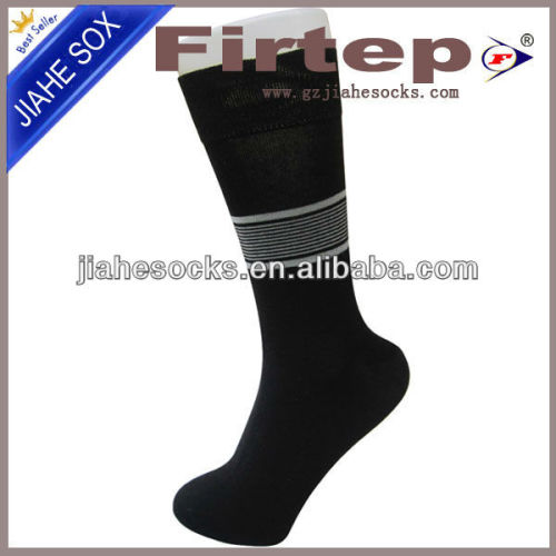 Black color sublimation business men socks