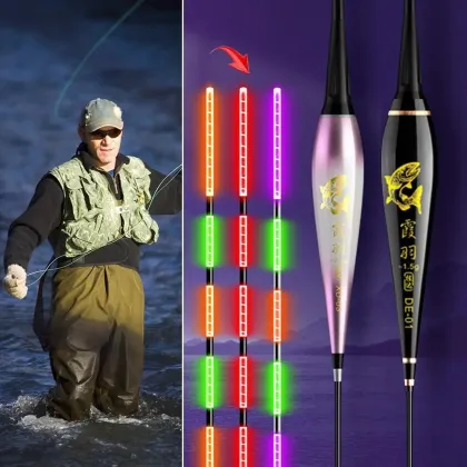 Wonderful Smart LED Drift Luminous PVC Carp Fishing Float Accessory Set for Lake Carp