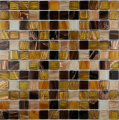 Mosaicos de vidrio de línea de oro de nebulosa vintage