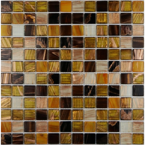 Vintage Nebula Gold Line Glass Mosaics