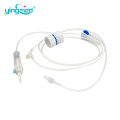 disposable IV infusion giving set with flow regulator