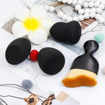 soft foundation makeup brush with makeup sponge