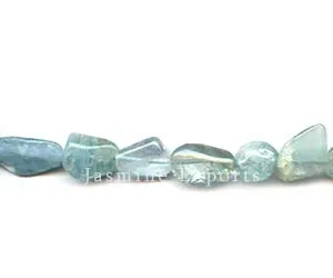 Aquamarine Nugget Smooth Beads