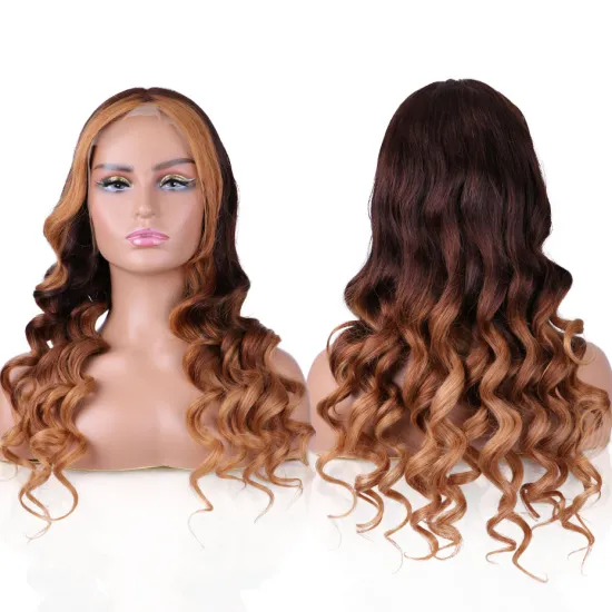 Factory Wholesale Straight Front Cheap 360 Full Lace Frontal with Baby Hair, 4x4 Closure Highlighted 100% Human Hair Wigs