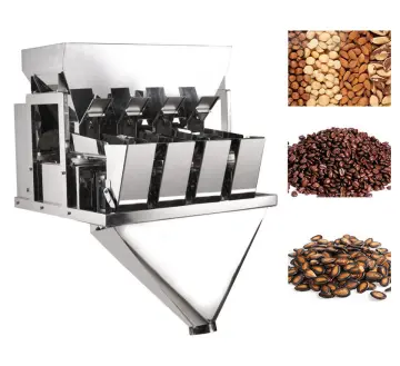 Linear Weigher for Rice Seeds: 4 Heads Packing Machine