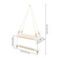 Plant Stand Storage Shelf Nordic Wall Hanging Shelf Swing Rope Factory