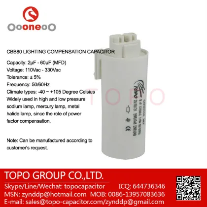 fluor lamp capacitor 50MF 230volt 50/60Hz