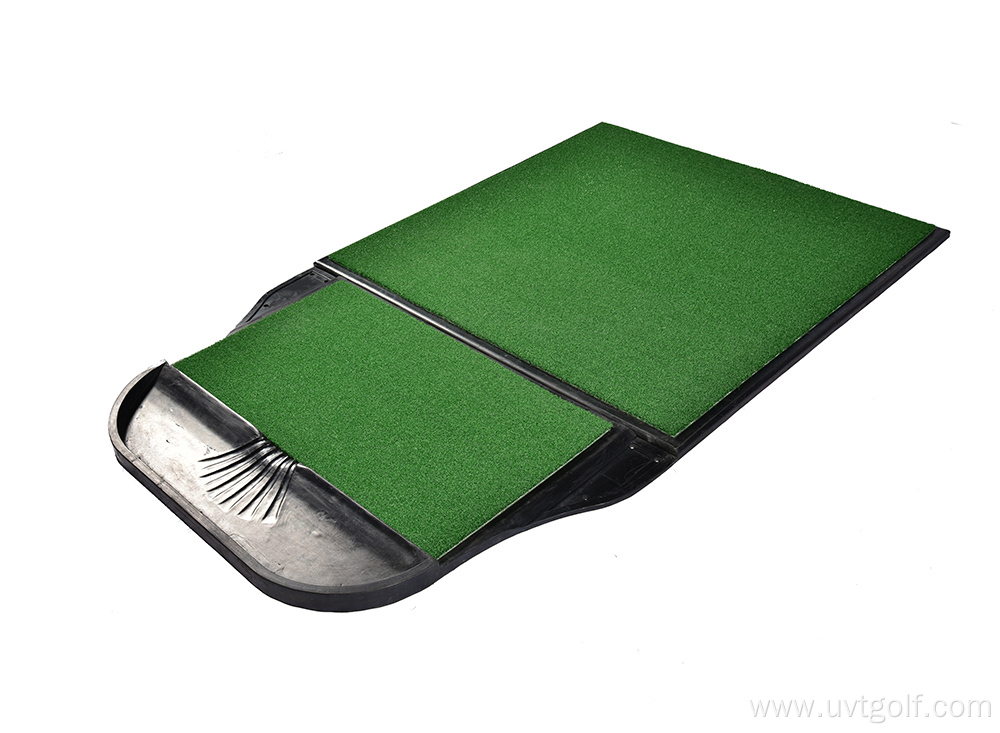 Golf Practice Mat With Rubber Base&Ball Tray