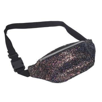 Glitit Children&#39;s Fanny Pack Waterproof Children Pu Fanny Pack Green Onion Glitter Pu Graffiti Bag