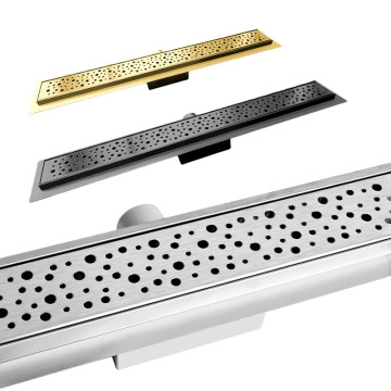SS 304 Stainless Steel Linear Shower Drain dengan ketahanan bau dan outlet samping 40cm