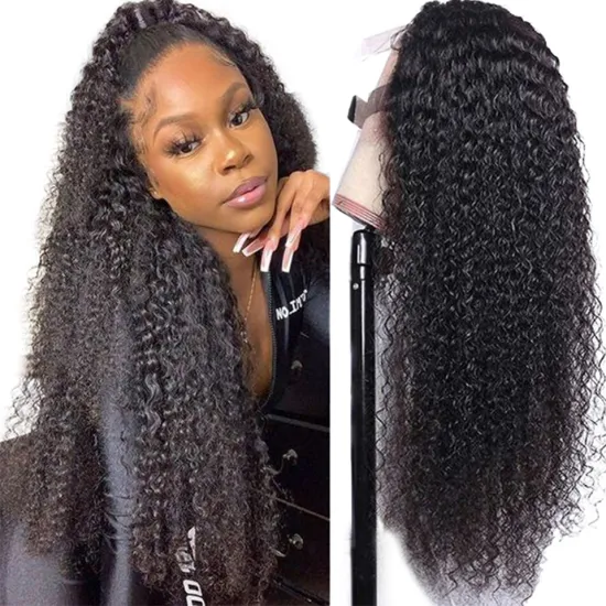Brazilian Human Hair Lace Front Wig,Deep Wave Virgin Hair Lace Wig For Black Women,Pre Pluck Lace Wig With Baby Hair